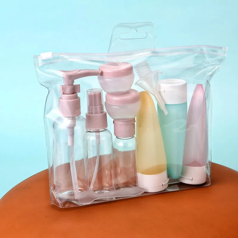 LoungeYard | TravelEase 11-piece Travel Bottle Set | Refillable Containers for Cosmetics & Care | Cabin Luggage Approved & Leak-proof — product view 4