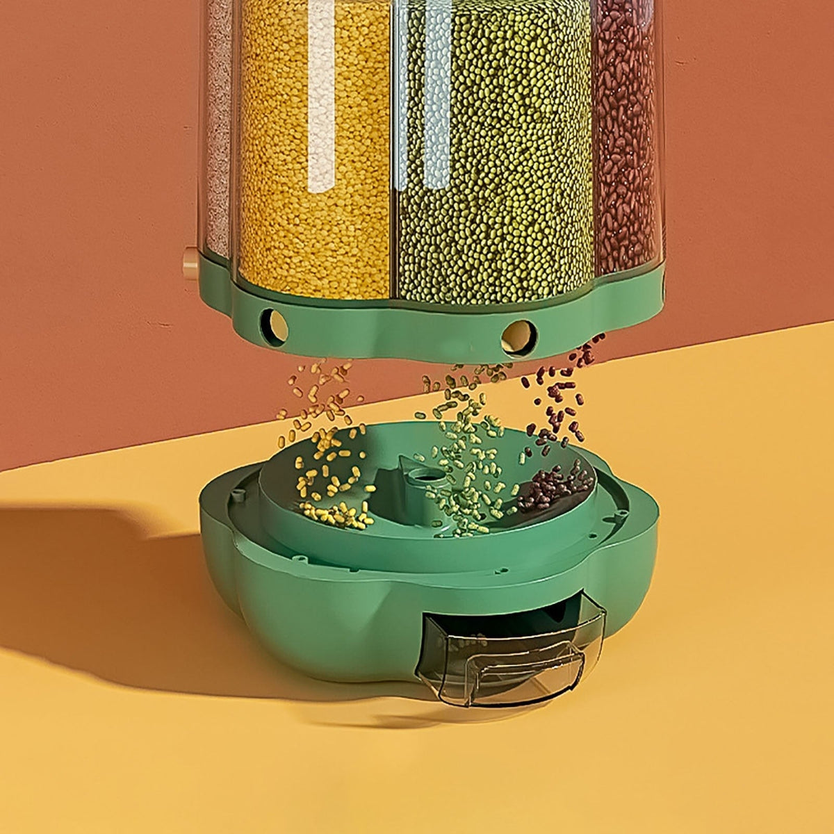 LoungeYard | 6-Grid Rotating Grain Storage Dispenser — product view 3