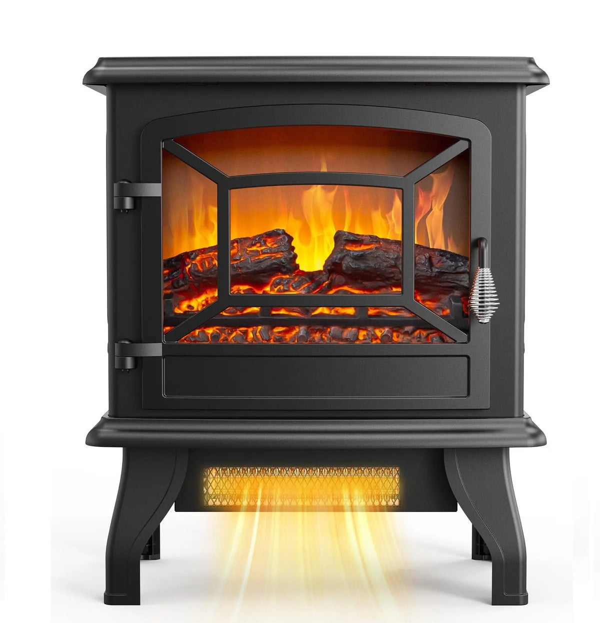 Electric Fireplace Stove, 20" H Freestanding Electric Space Heater with Temperature Adjustable, Realistic Flame Effect — product view 1