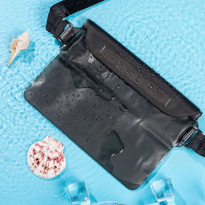 LoungeYard | Waterproof Hip Bag AquaSafeX | 3-fold Sealing | Transparent Dry Bag for Smartphone & Valuables | Adjustable Strap — product view 1