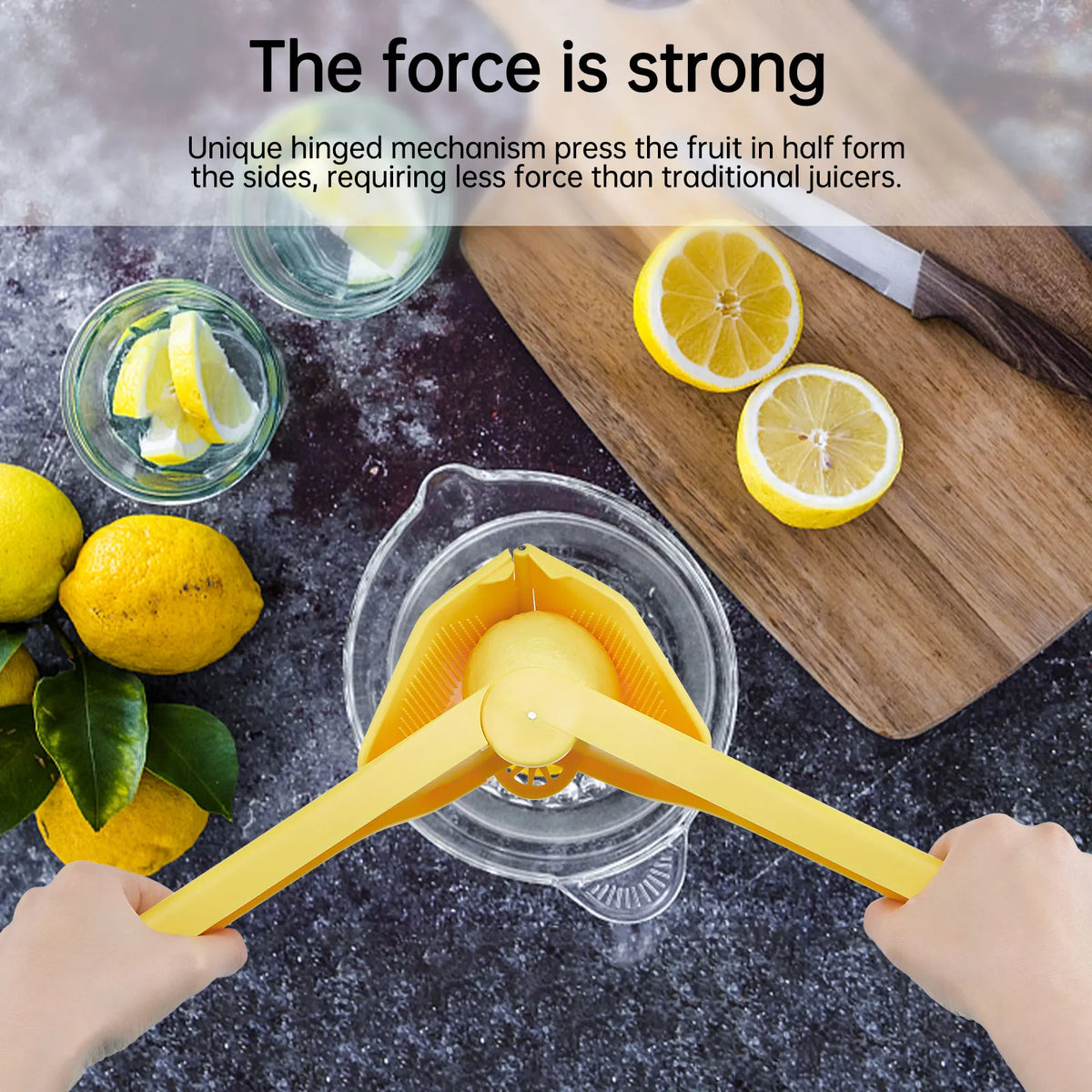LoungeYard | Natural Hand Press Fruit Squeezer Tool — product view 4
