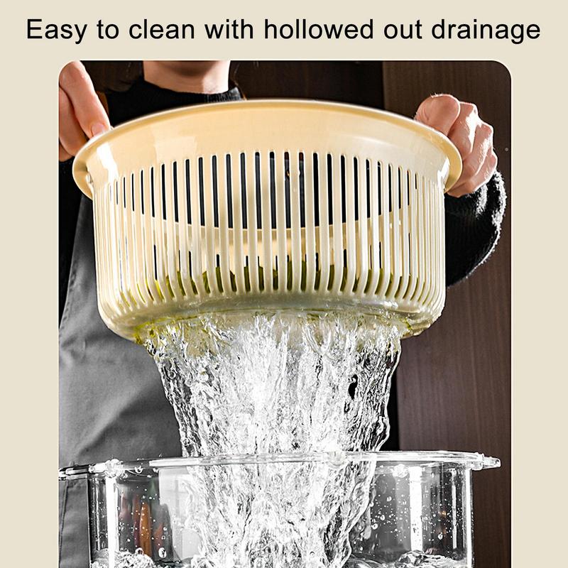 LoungeYard | Manual Spin Vegetable Drainer Basket — product view 5