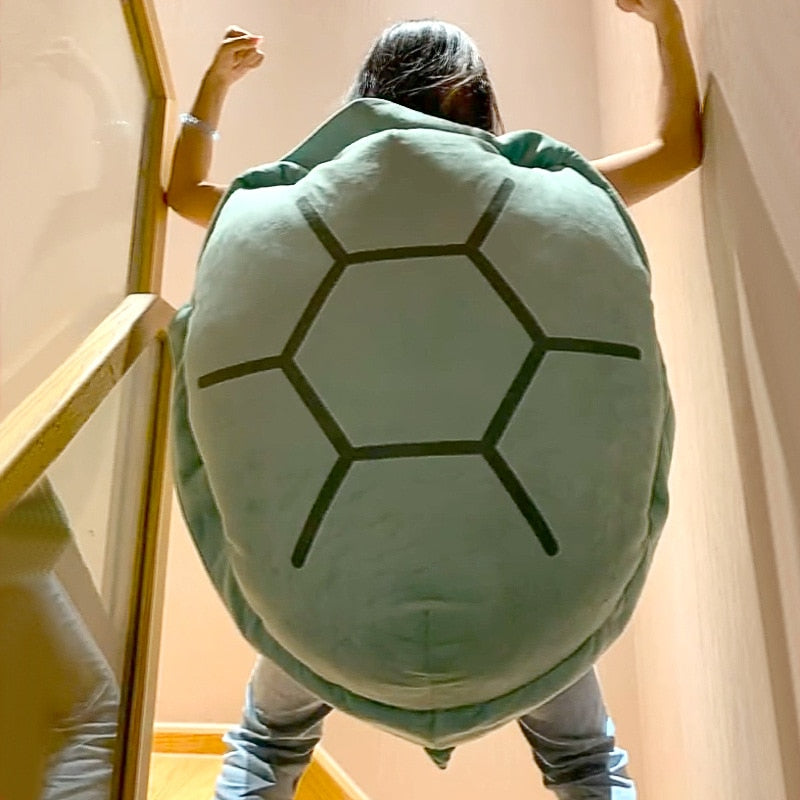 LoungeYard | Big Turtle Shell Plush Soft Pillow — product view 2