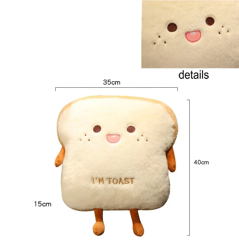 LoungeYard | Plush Toast Bread Ultra Soft Hand Warmer Pillow — product view 7