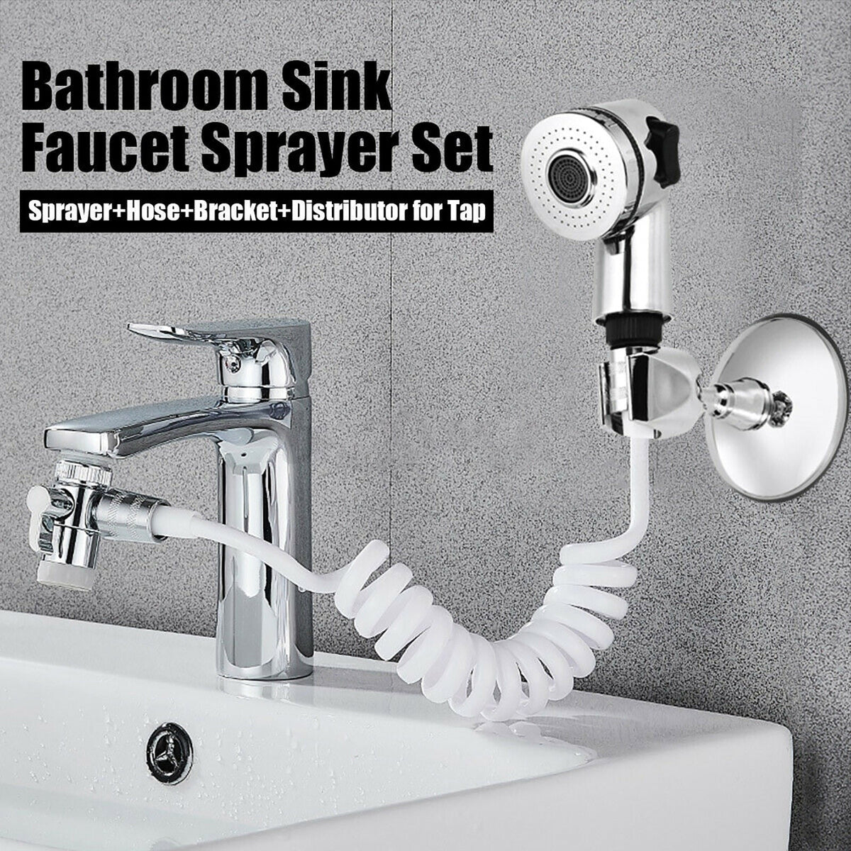 LoungeYard | All-in-One Easy Clean Adjustable Bathroom Set — product view 2