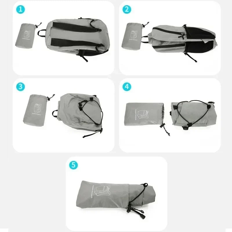 LoungeYard | Outdoor Backpack PackLite 20 L | Ultralight & Waterproof | Foldable for Travel & Hiking — product view 3