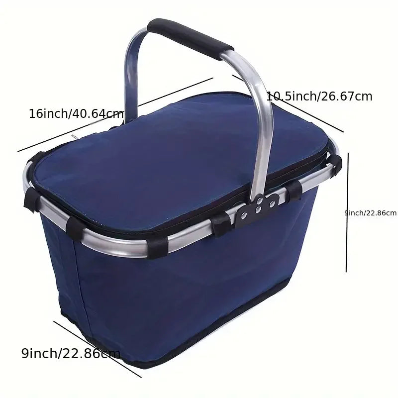 Insulated folding basket for picnic | LoungeYard — product view 5
