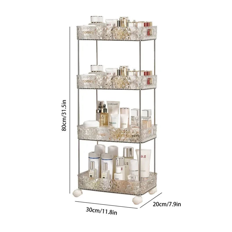 LoungeYard | Home Bathroom Storage Organizer Rolling Rack — product view 7