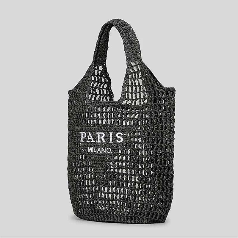 LoungeYard | Net straw crochet beach bag — product view 6