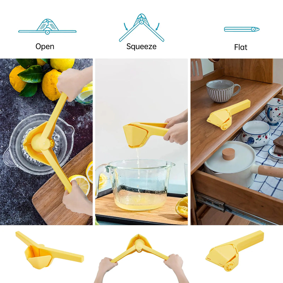 LoungeYard | Natural Hand Press Fruit Squeezer Tool — product view 7
