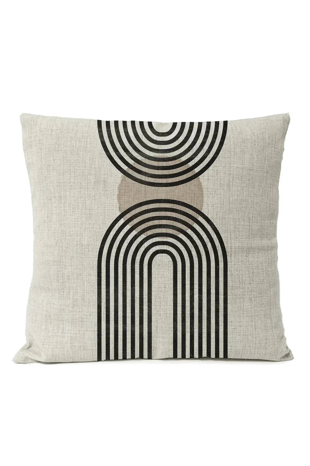 Black Geometric Pillowcase | LoungeYard — product view 4