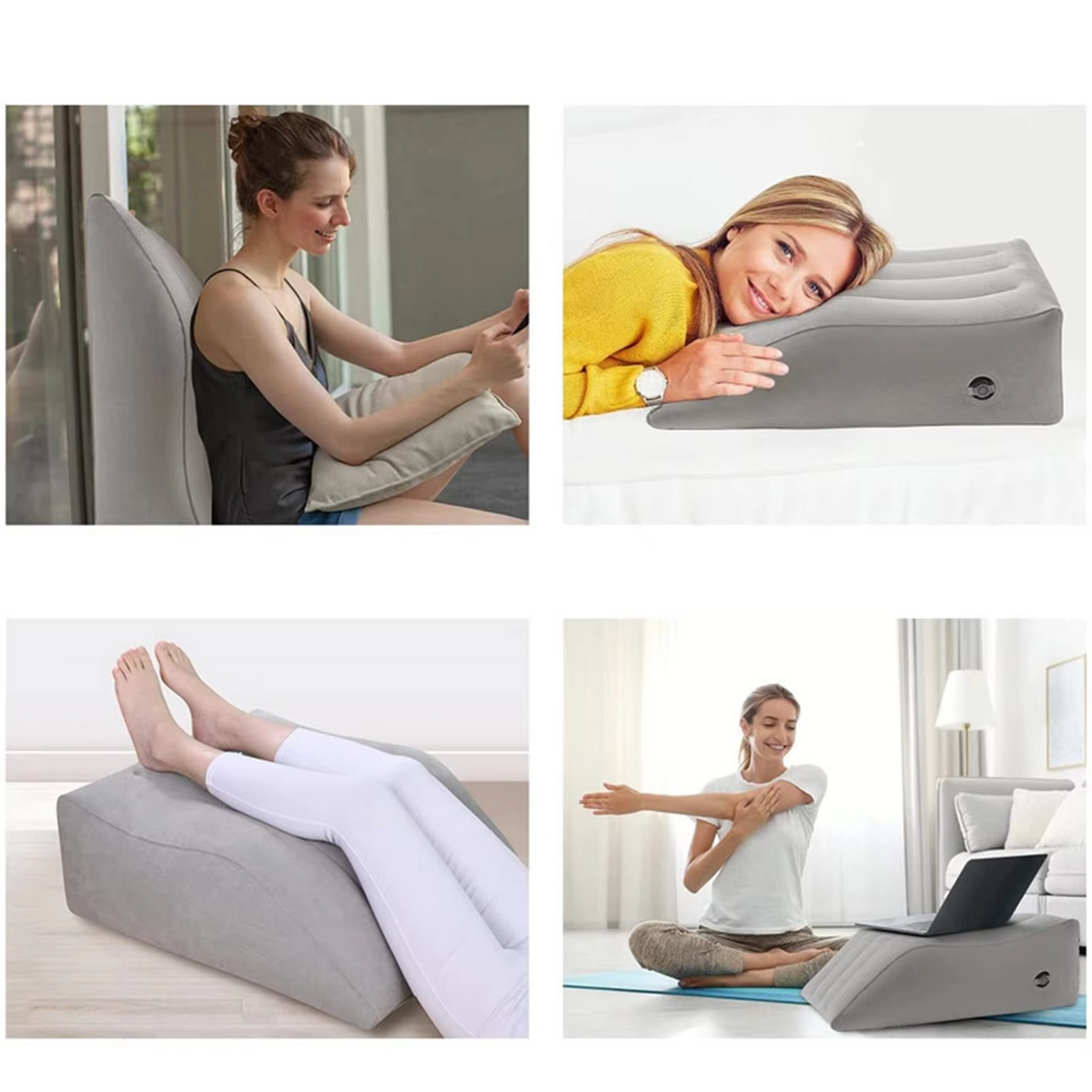 LoungeYard | Inflatable Foot & Back Elevating Travel Pillow — product view 5