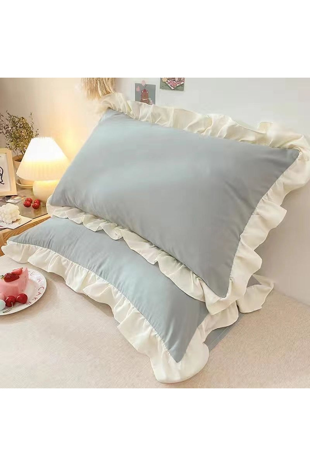 inspired ruffle pillowcases | LoungeYard — product view 6
