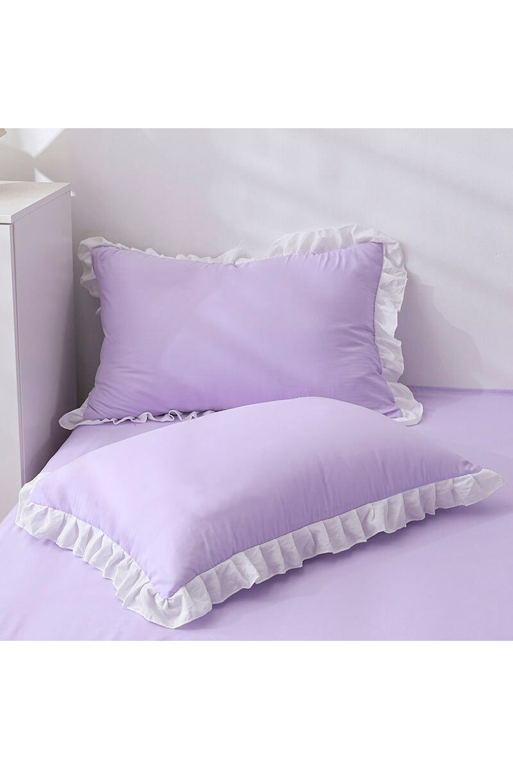 inspired ruffle pillowcases | LoungeYard — product view 1