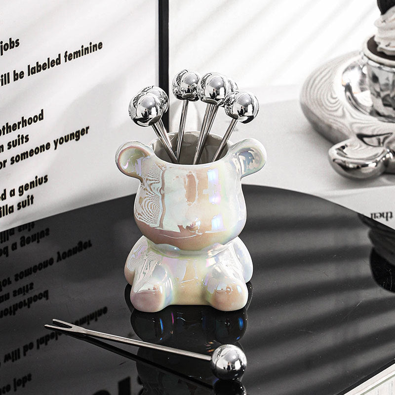 LoungeYard | Nordic Tiny Bear Food Fruit Holder — product view 1