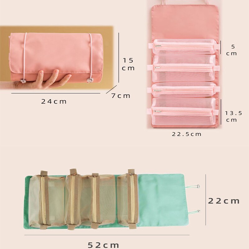 LoungeYard | Foldable Detachable Mesh Cosmetic Travel Bag — product view 5