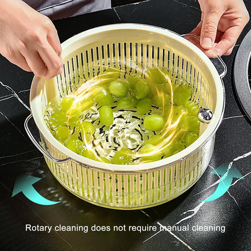 LoungeYard | Manual Spin Vegetable Drainer Basket — product view 3