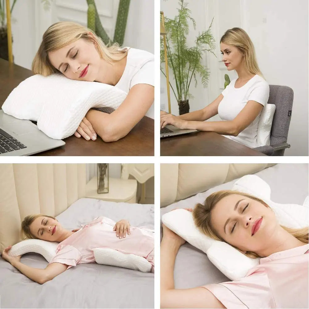 LoungeYard | Curved Orthopedic Memory Foam Pillow — product view 2