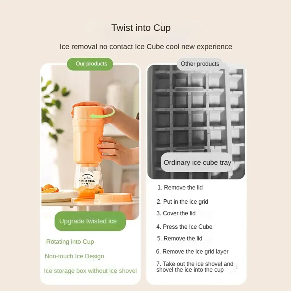LoungeYard | Automatic Spiral Release Easy-Release Ice Cube Maker — product view 4