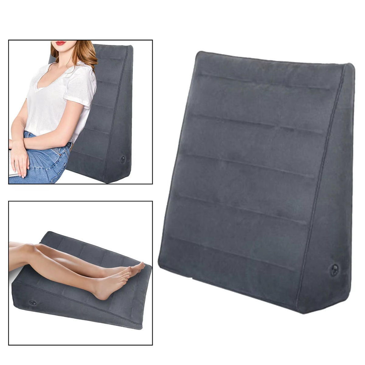 LoungeYard | Inflatable Foot & Back Elevating Travel Pillow — product view 6