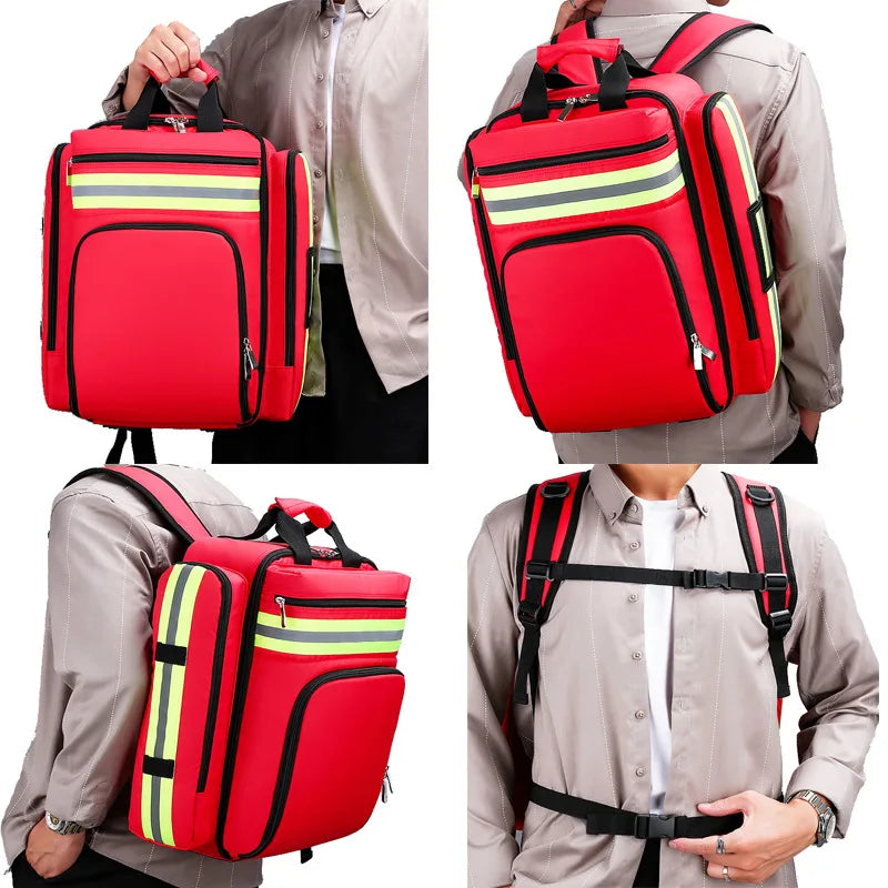 LoungeYard | Emergency Backpack SafePak Rescue+ | Waterproof & Reflective | For First Aid & Survival | 45×35×15 cm — product view 4