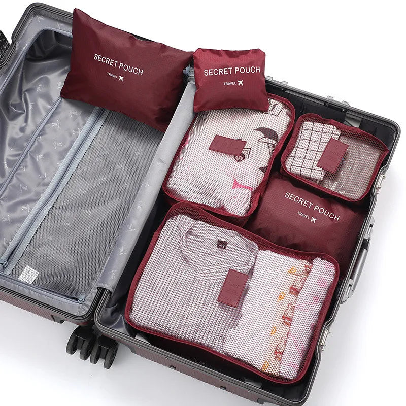 LoungeYard | TRAVORO Packing Cube Set | 6-piece | Waterproof & Extra Volume | Suitcase Organizer for Men — product view 7