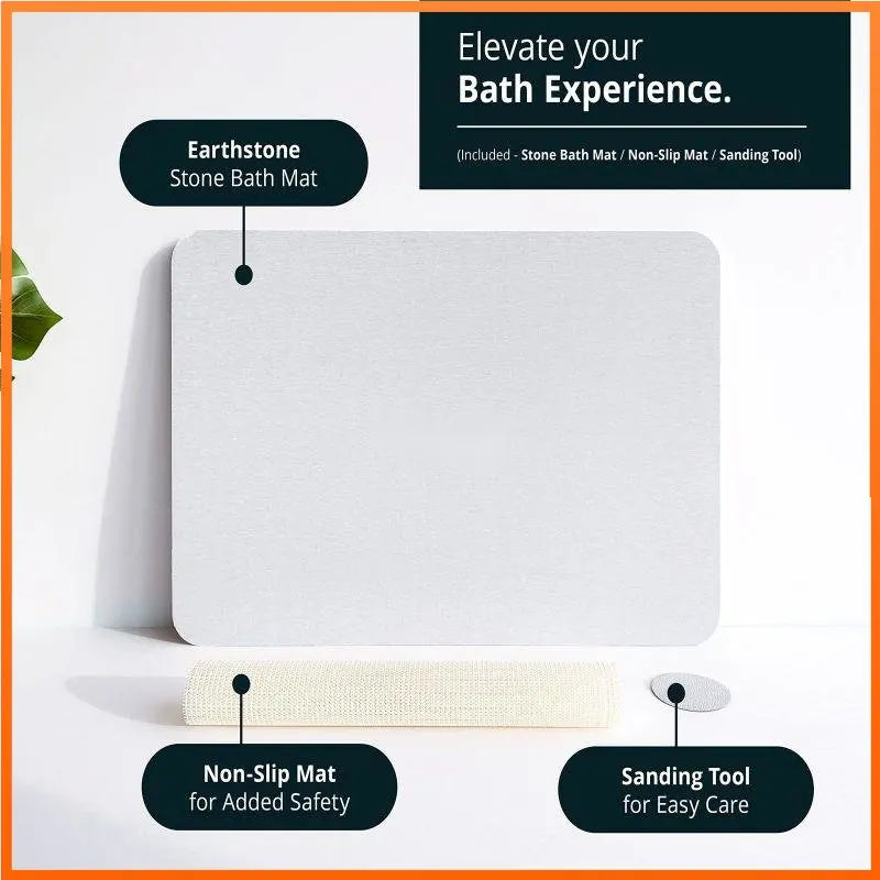 LoungeYard | Quick Dry Stone Shower Mat — product view 2