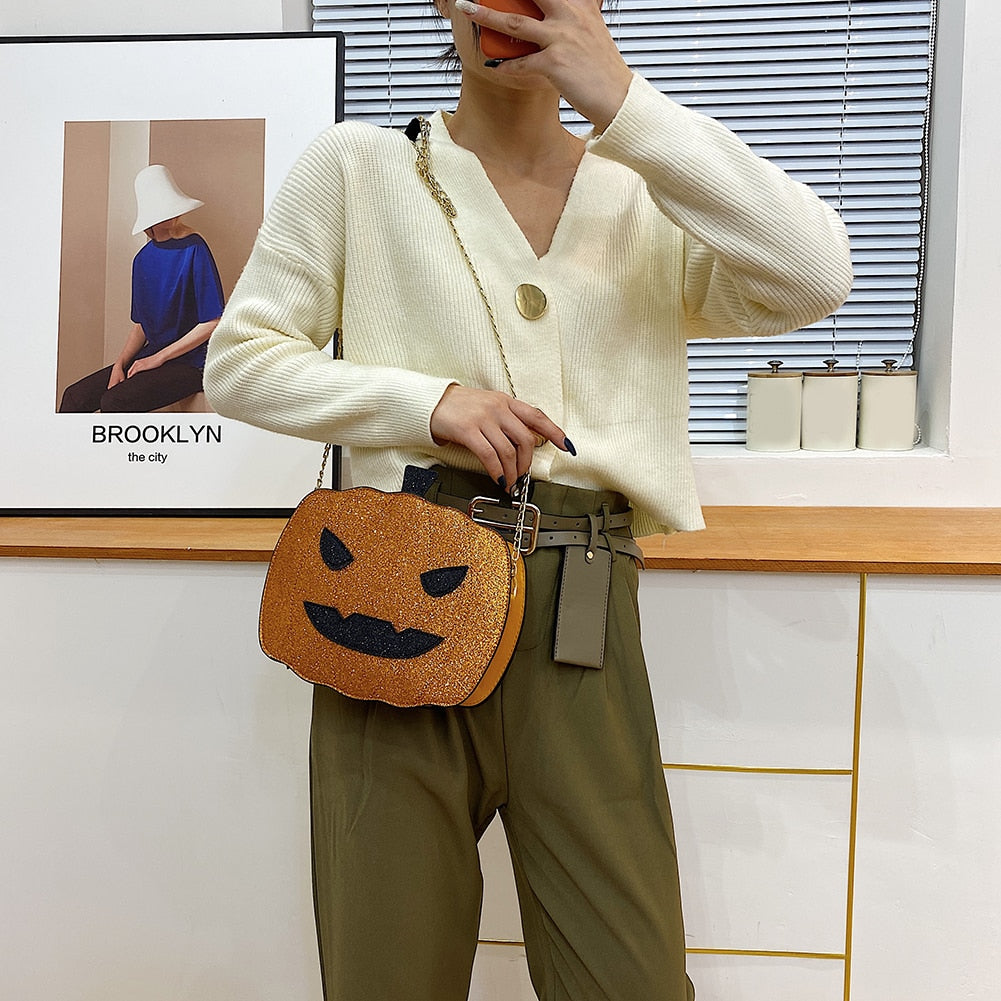 LoungeYard | Pumpkin Shape Mini Shoulder Bag — product view 2