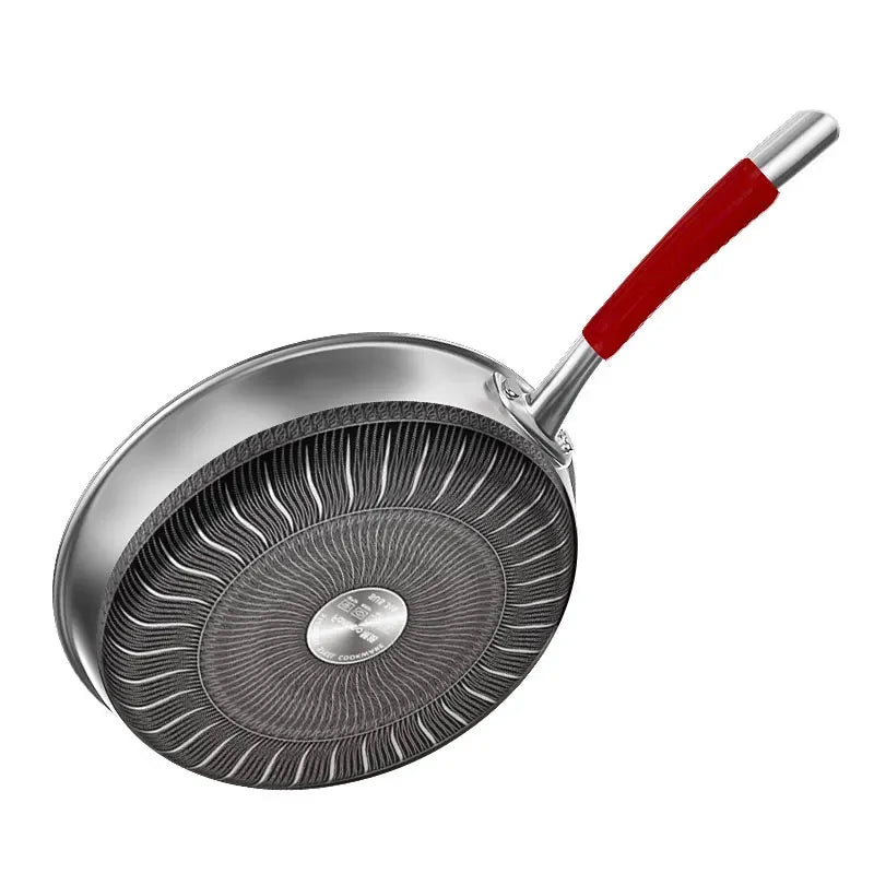 LoungeYard | Safe Cook Nonstick Antibacterial Stainless Steel Pan — product view 3