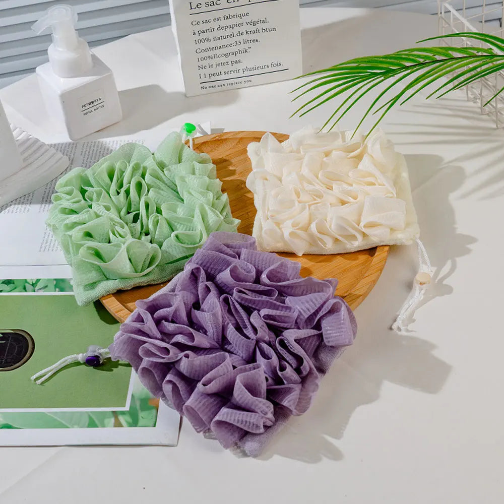 LoungeYard | 2-In-1 Exfoliating Mesh Shower Sponge — product view 5