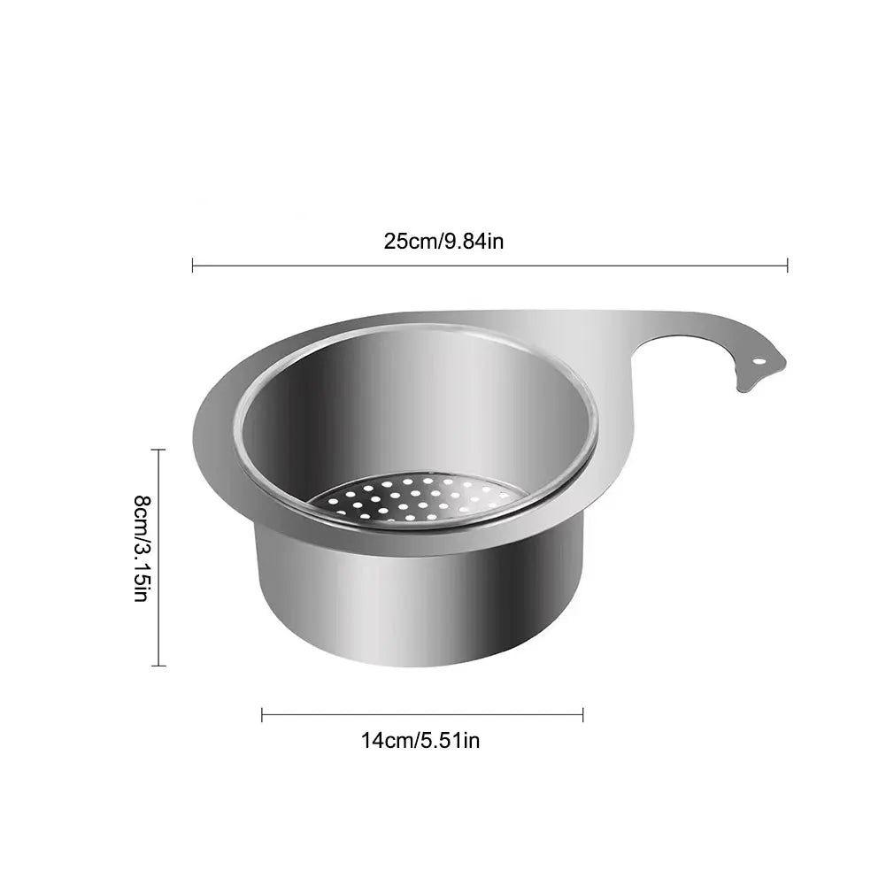 LoungeYard | Stainless Steel Hanging Sink Drain Basket — product view 7
