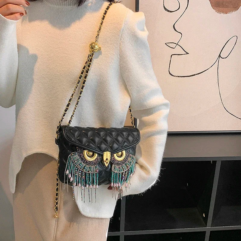LoungeYard | Night Owl Glitter Shoulder Bag — product view 3