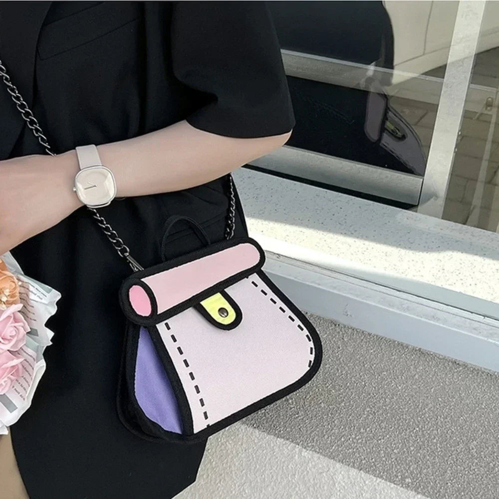 LoungeYard | 2D Canvas Texture Crossbody Bag — product view 2