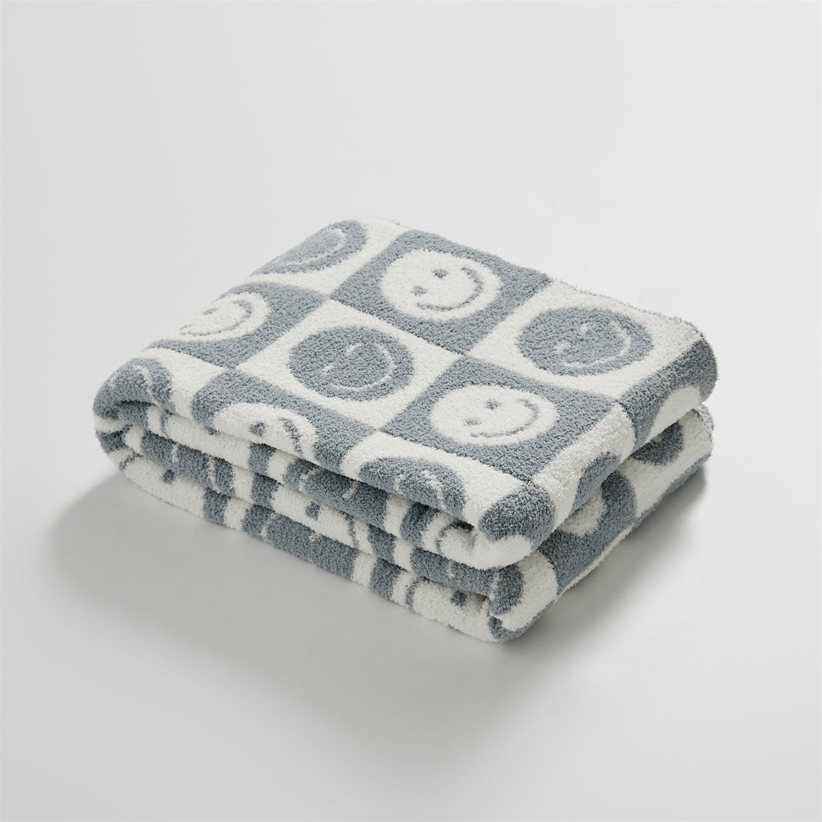 Smiley Checkered Blanket | LoungeYard — product view 6
