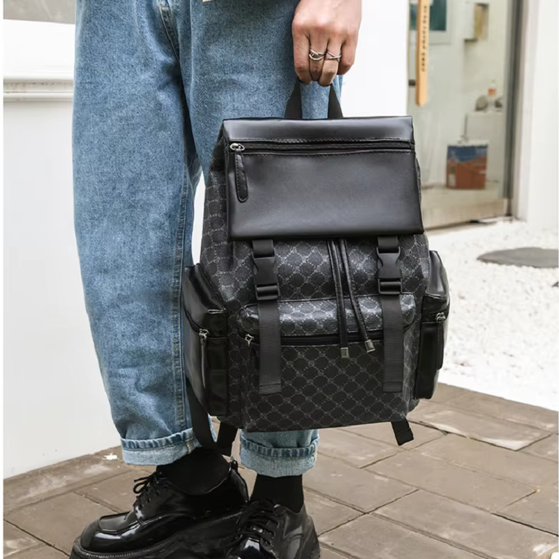 LoungeYard | Premium Multi-Functional Leather Travel Backpack — product view 2