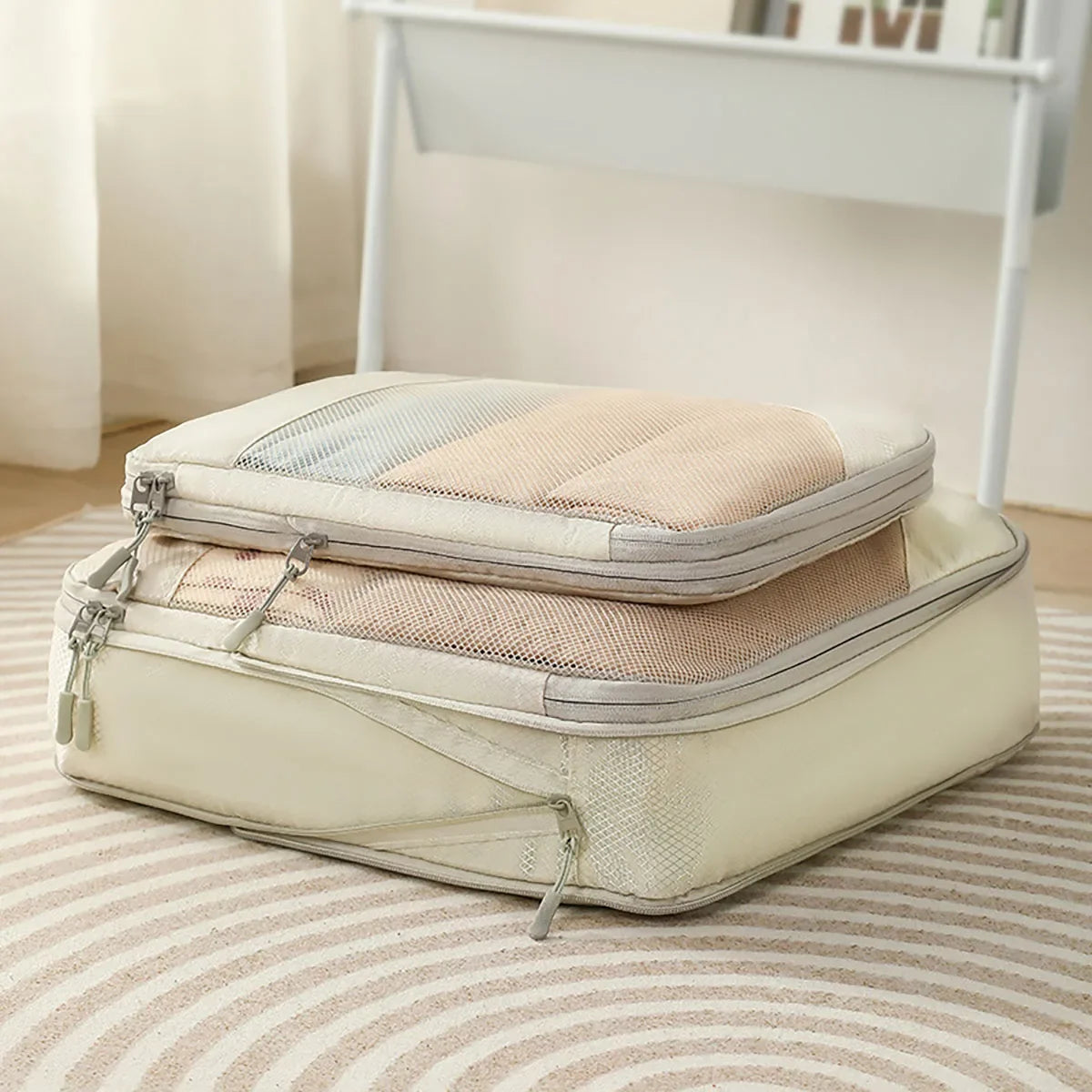 LoungeYard | PackNest Compression Organizer Set | 5-piece | Space-saving & Water-repellent | Ideal for travel & everyday use — product view 2