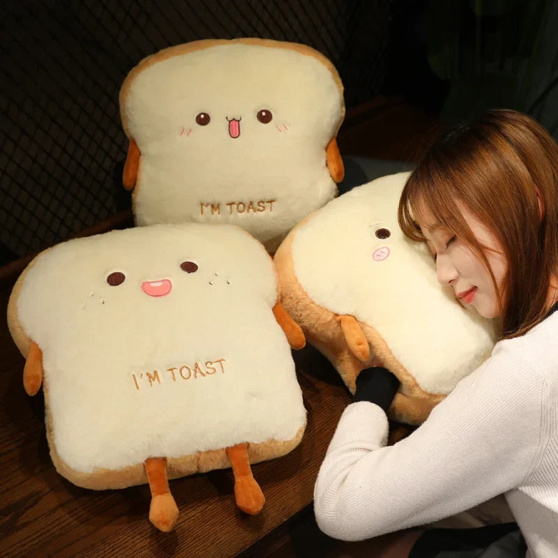 LoungeYard | Plush Toast Bread Ultra Soft Hand Warmer Pillow — product view 5