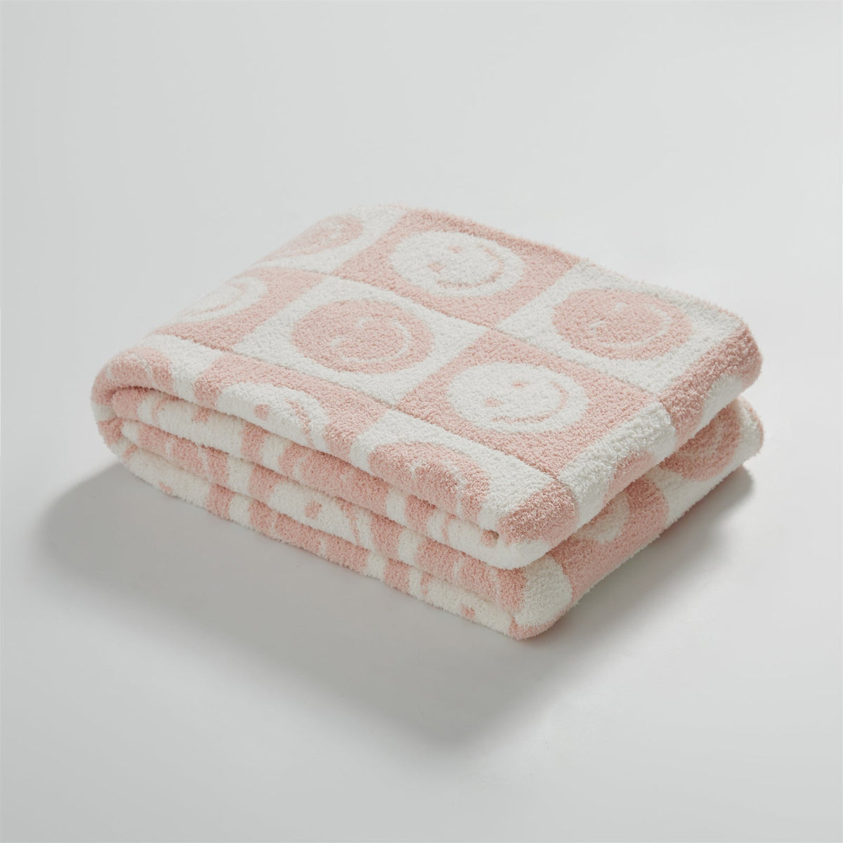 Smiley Checkered Blanket | LoungeYard — product view 5