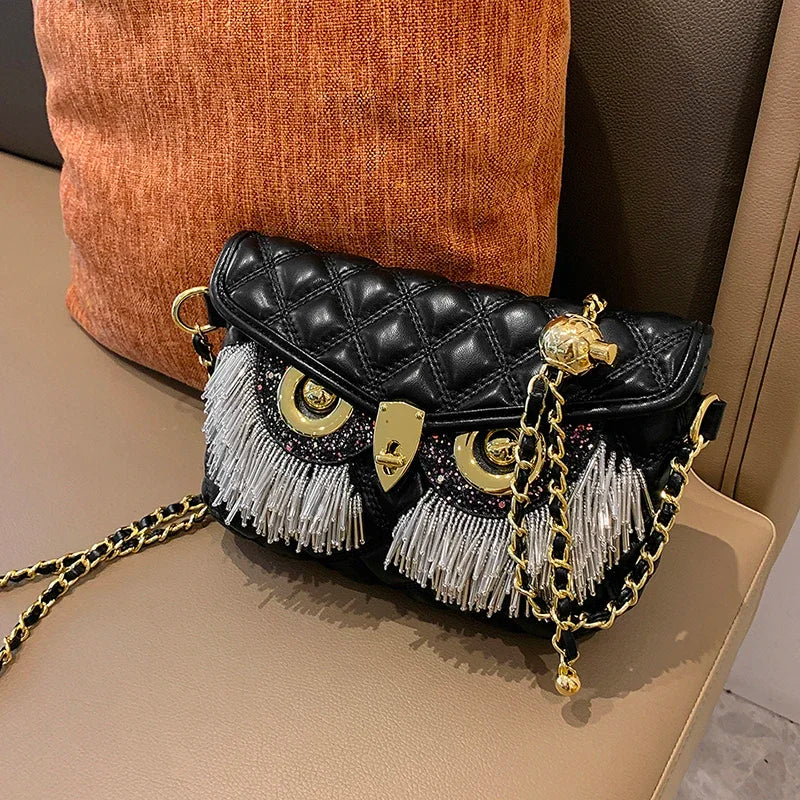 LoungeYard | Night Owl Glitter Shoulder Bag — product view 1