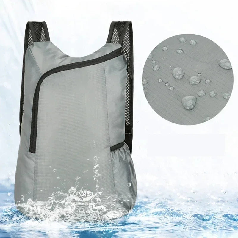 LoungeYard | PackFold Air | Folding Backpack 20L | Ultra-light & waterproof | Compact storage | For travel, hiking & everyday use — product view 2