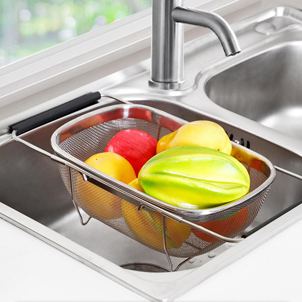 LoungeYard | Over The Sink Telescopic Dish Rack — product view 1