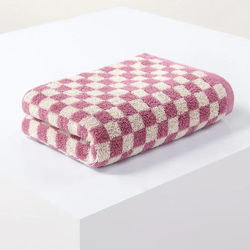 Checkered Cotton Hand Towels | LoungeYard — product view 6