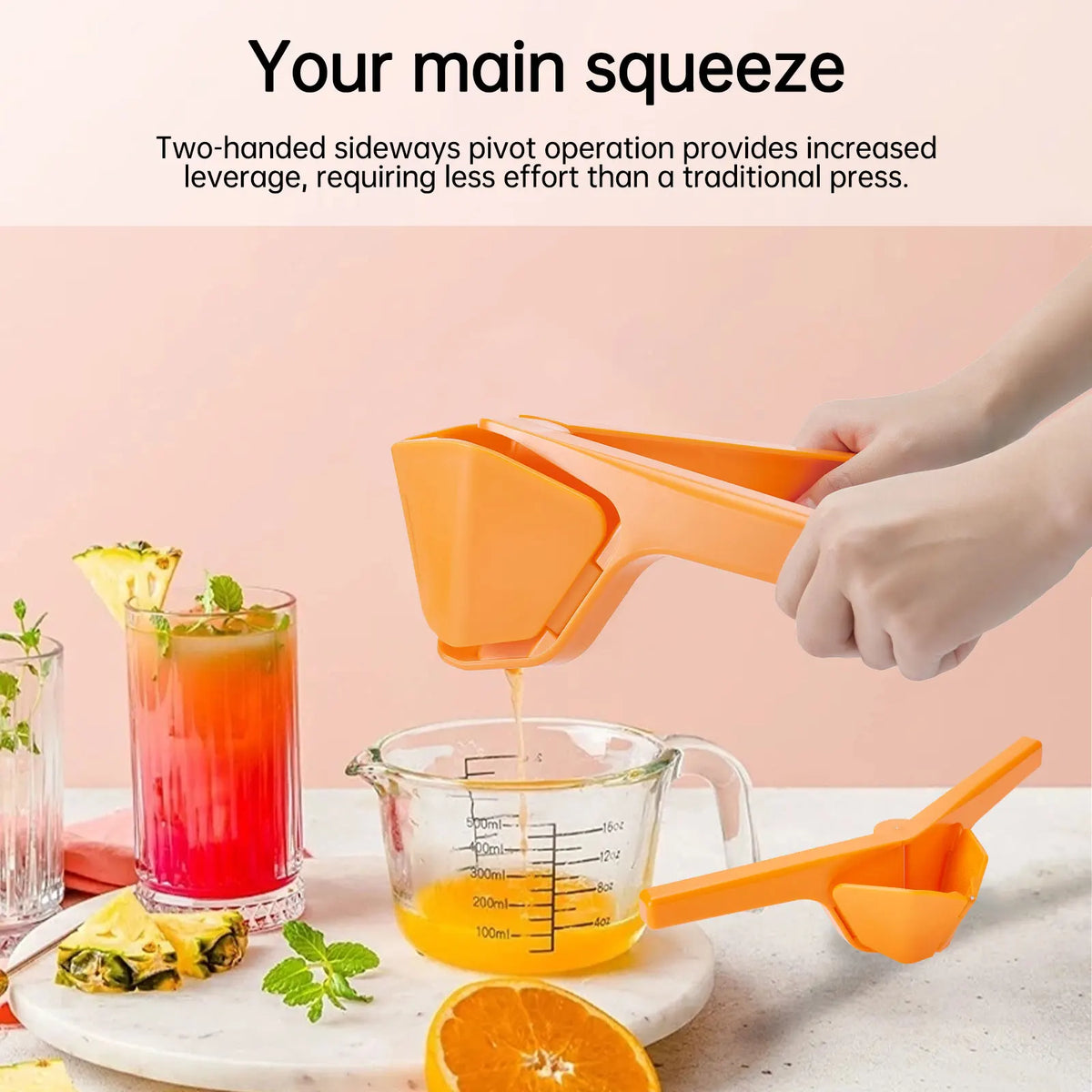LoungeYard | Natural Hand Press Fruit Squeezer Tool — product view 3