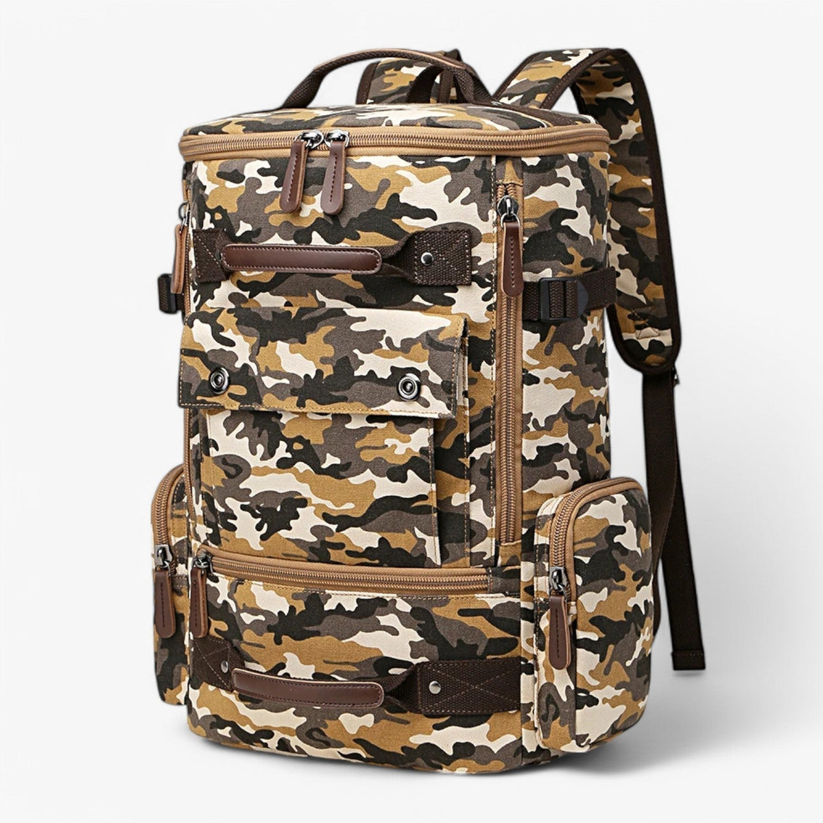LoungeYard | Vintage Canvas Backpack – Stylish & Functional with Laptop Compartment for Everyday & Adventure — product view 7