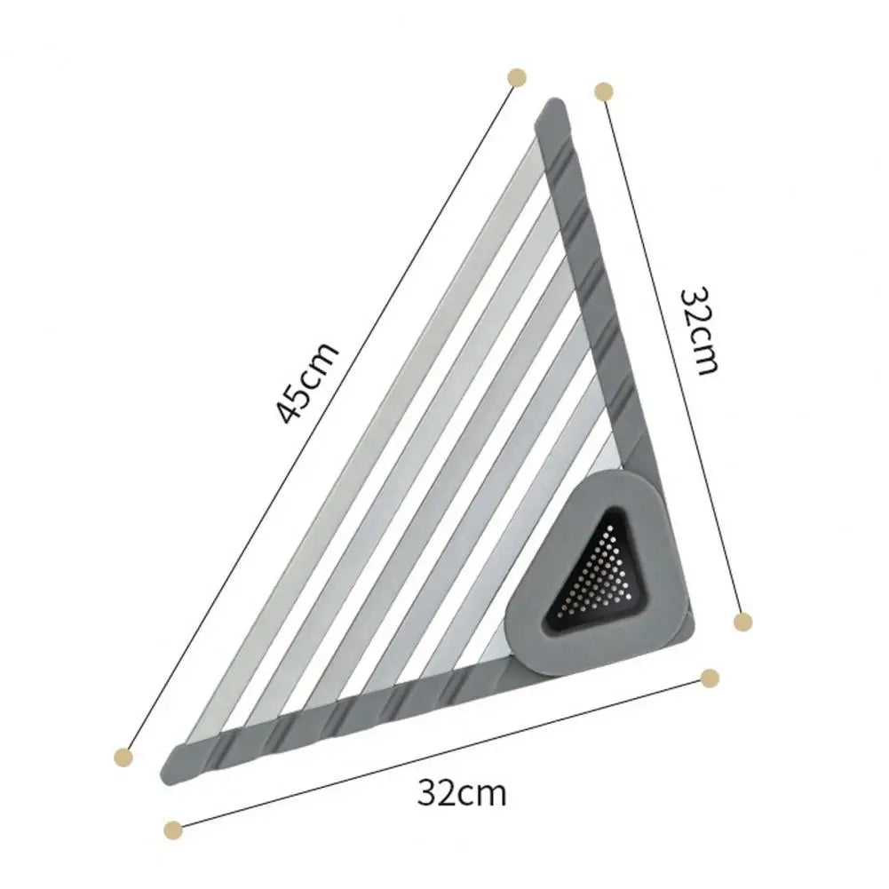 LoungeYard | Triangle Slip-Resistant Sink Corner Storage Shelf Rack — product view 7