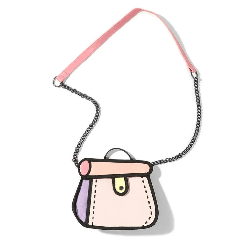 LoungeYard | 2D Canvas Texture Crossbody Bag — product view 4