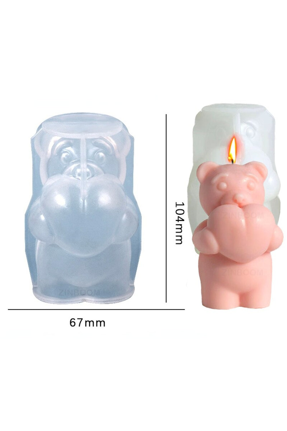 Bear-shaped candle mold | LoungeYard — product view 7