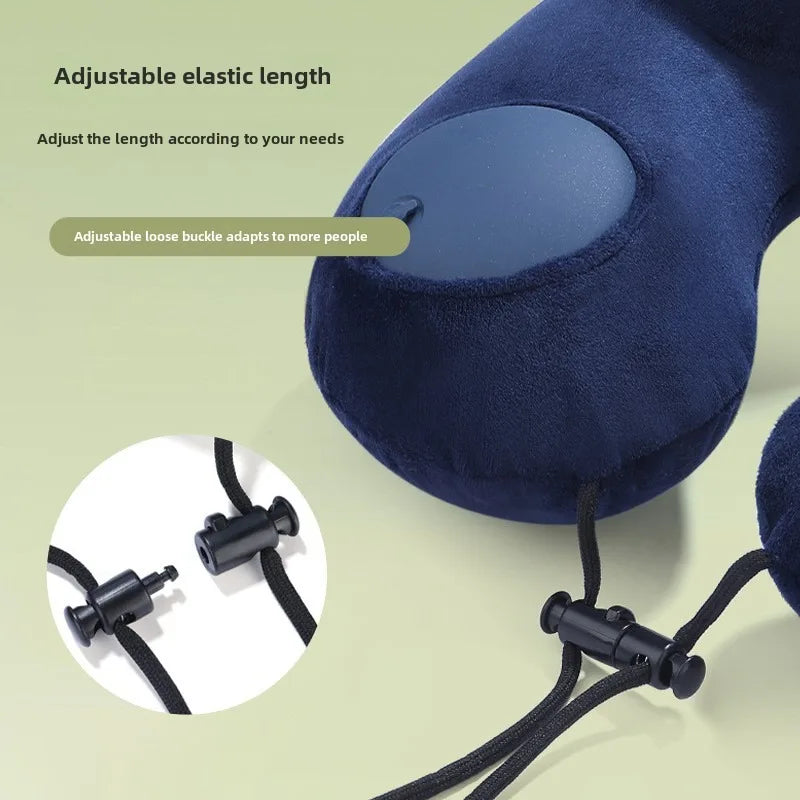 LoungeYard | Neckiva Neck Pillow | Ergonomic & Ultra-light | Micro-Velours | Portable with Bag — product view 3