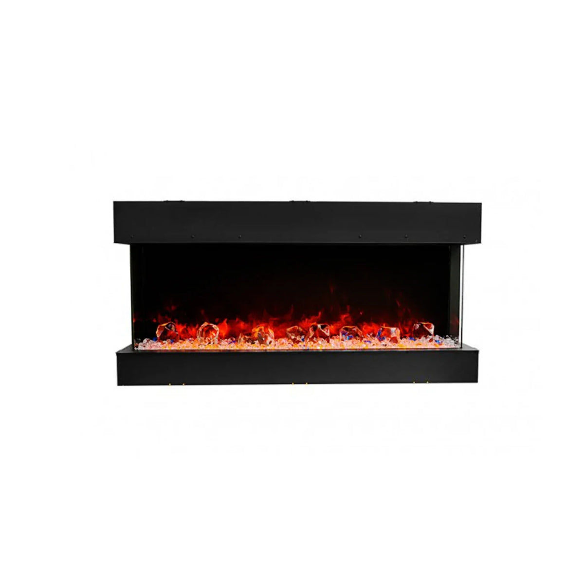 60 Inch Electric Fireplace Insert with 3-Sided Glass, 1500W Supplemental Heater for Spaces up to 400 Sq Ft, Recessed Fit, Remote Control — product view 1