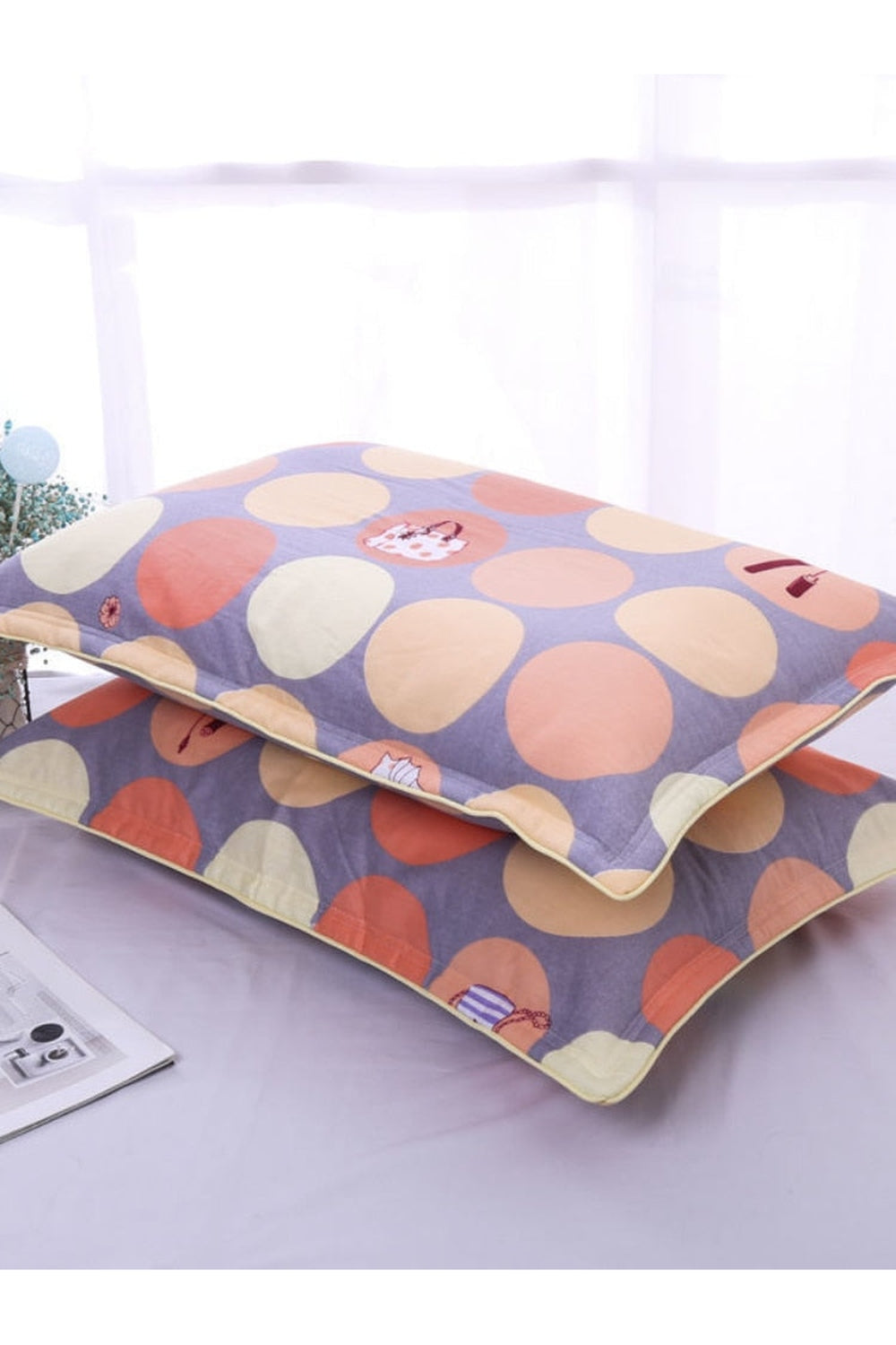 large cotton pillowcase | LoungeYard — product view 1
